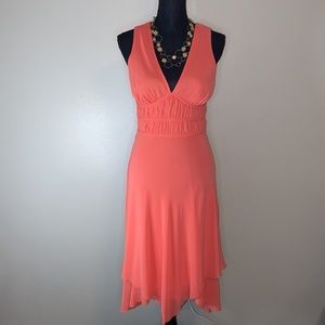 Bisou Bisou Salmon Color Cocktail Party Dress